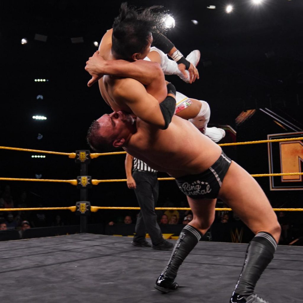 WALTER suplexes Kushida