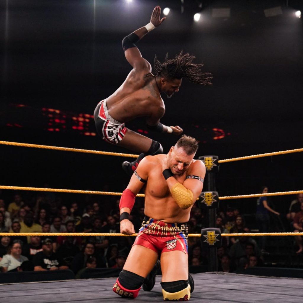 Isaiah 'Swerve' Scott flies into Dominik Dijakovic