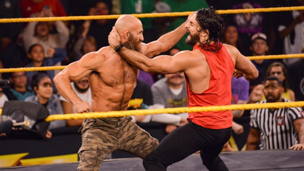 Seth Rollins and Tommaso Ciampa slug it out as NXT goes off air