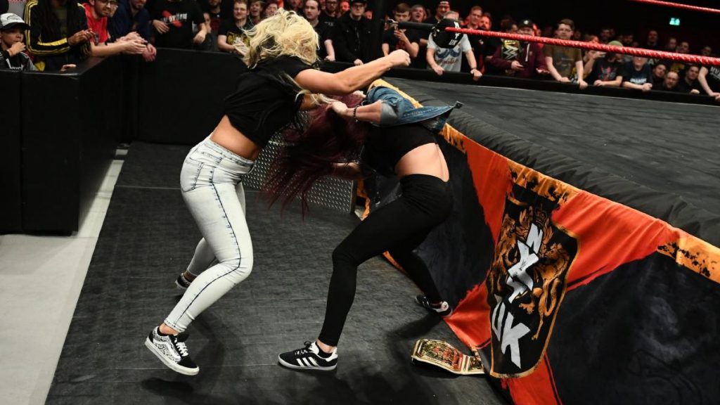 Toni Storm attacks Kay Lee Ray
