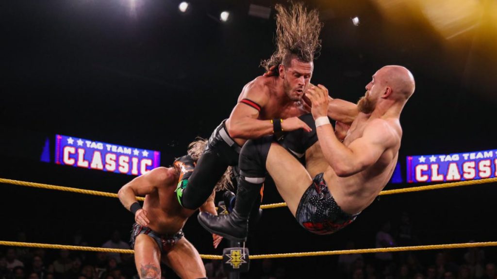 Alex Shelley takes Grizzled Young Veterans' finisher