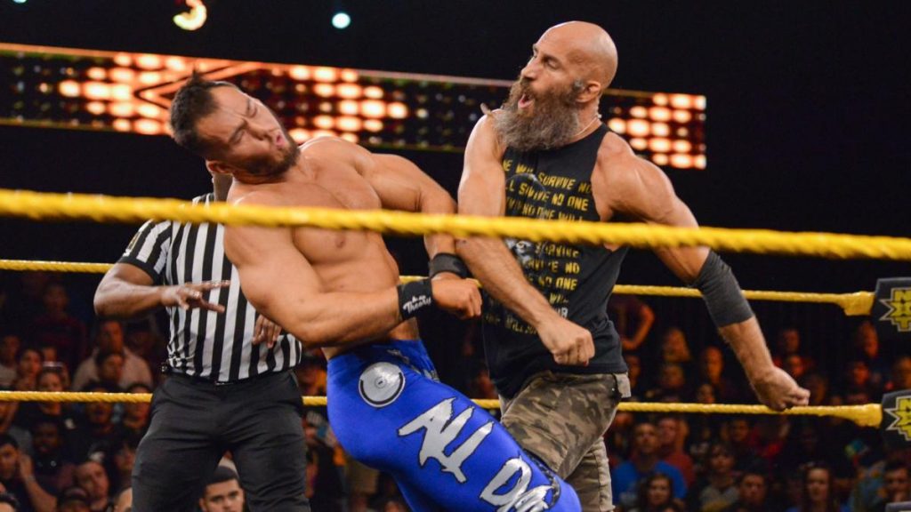 Tommaso Ciampa punches Austin Theory