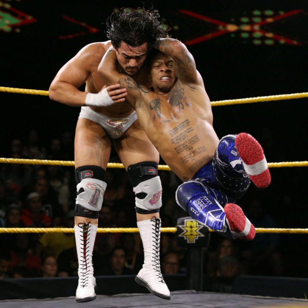 Lio Rush takes down Angel Garza