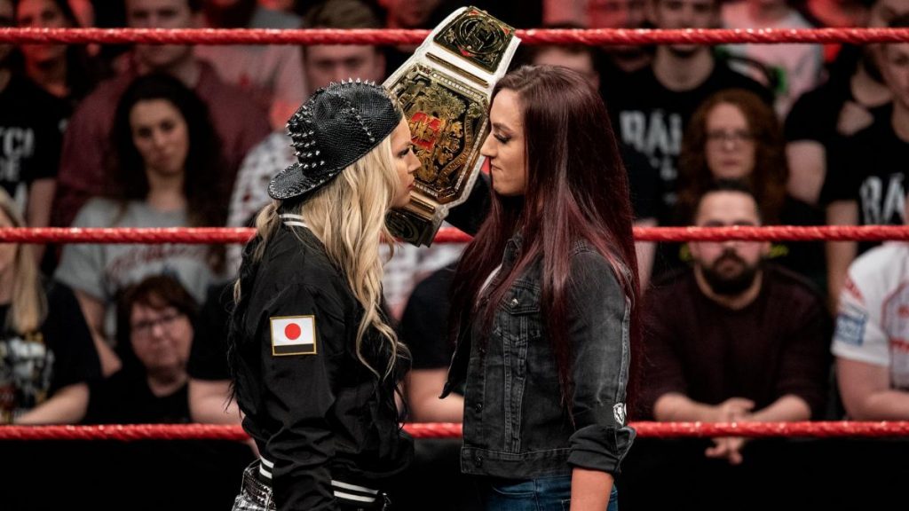 Toni Storm and Kay Lee Ray face to face