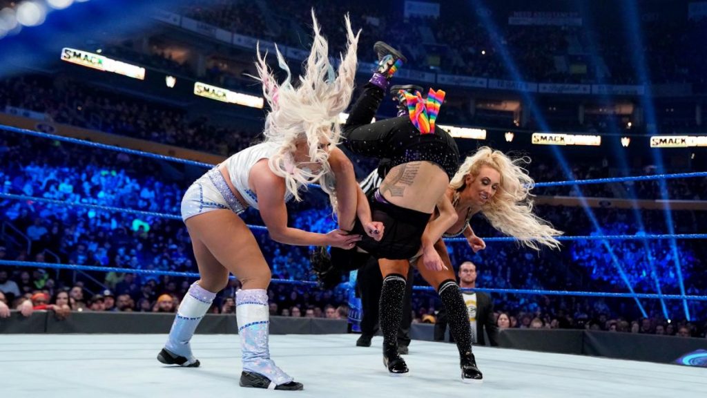 Dana Brooke and Carmella flip Sonya Deville