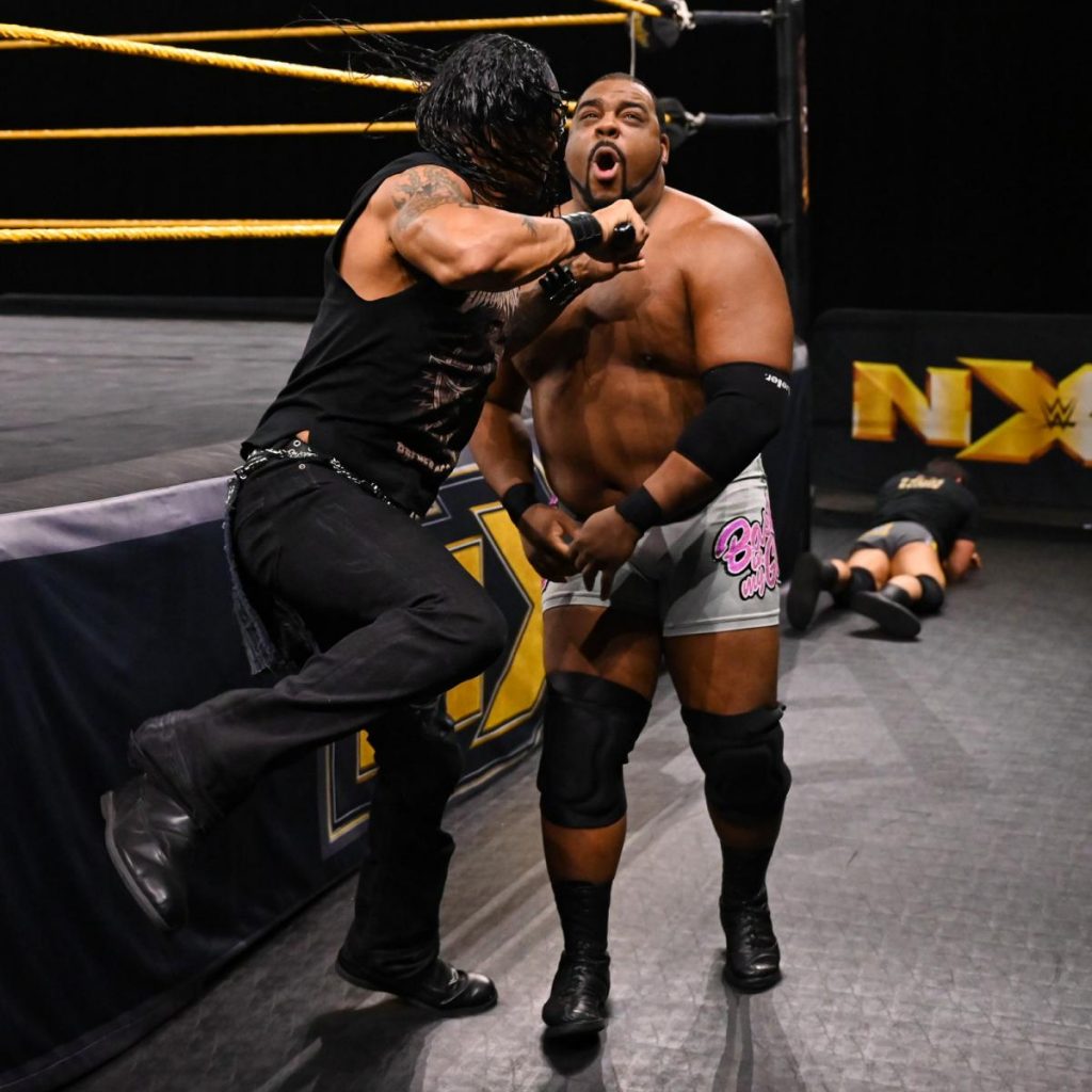 Damian Priest attacks Keith Lee and stops him tagging with Velveteen Dream