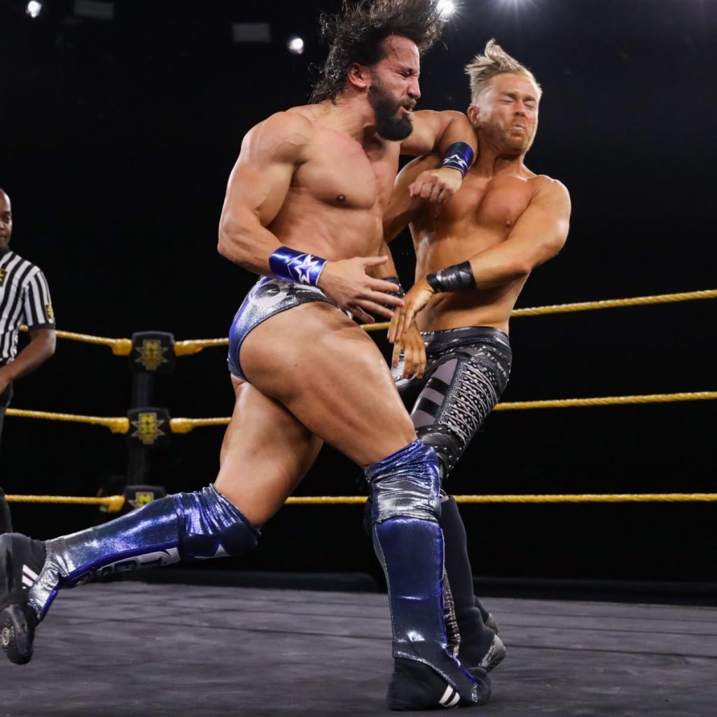Tony Nese elbows Drake Maverick