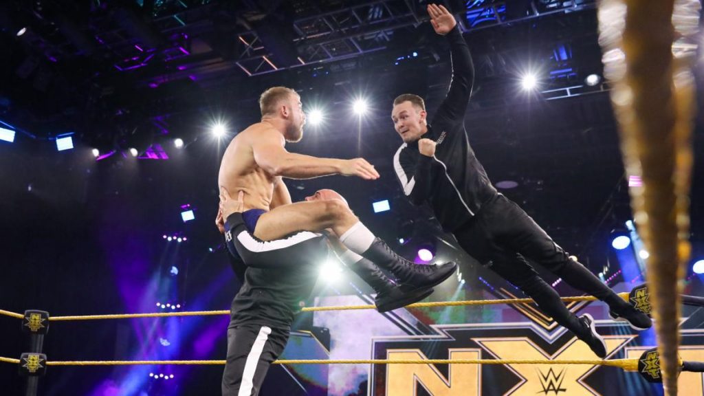 Marcel Barthel and Fabian Aichner take down Timothy Thatcher