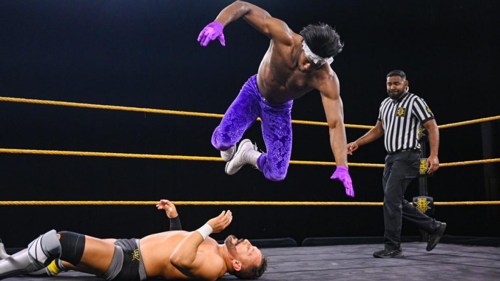 Velveteen Dream drops onto Bobby Fish