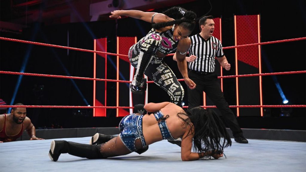 Bianca Beliar stamps on Zelina Vega