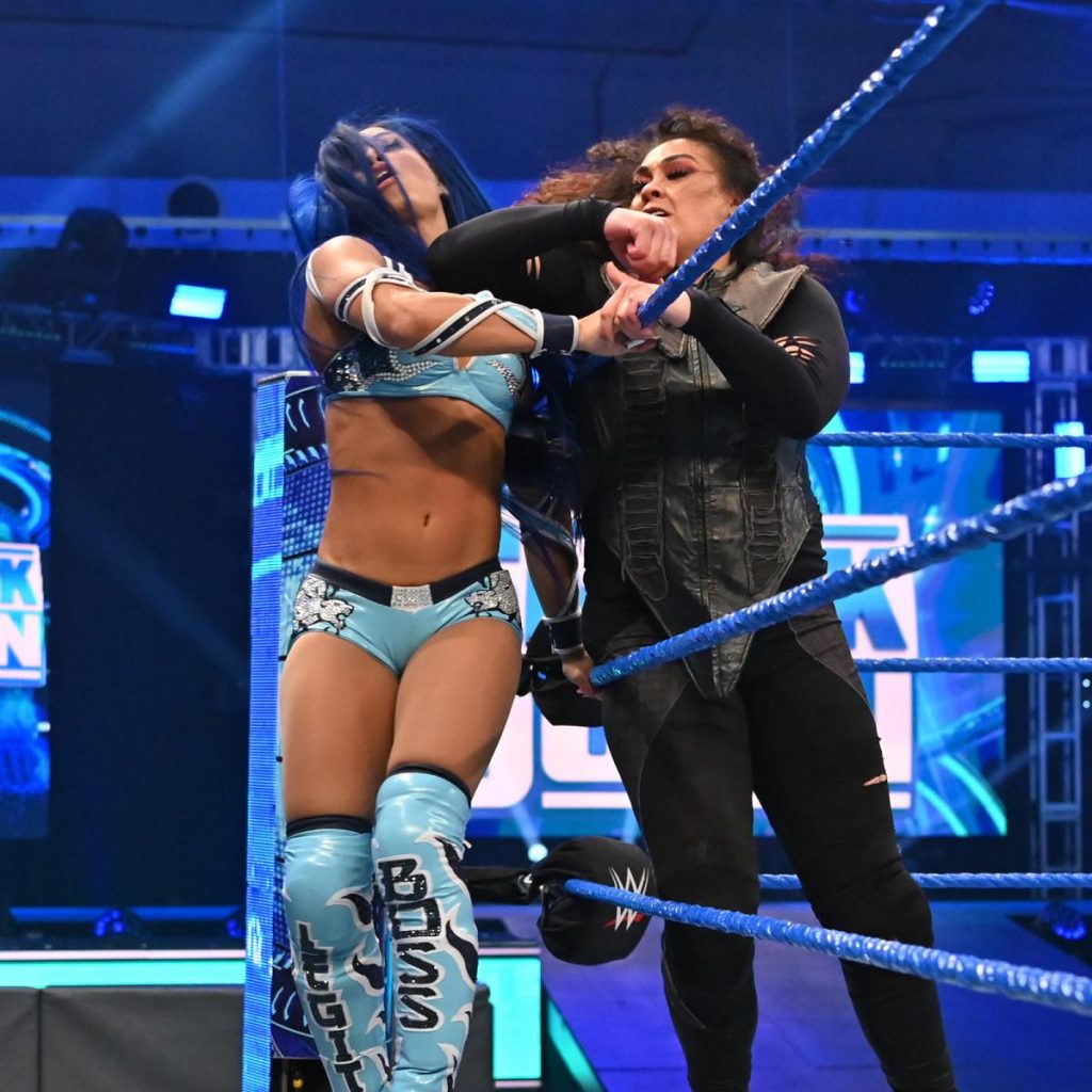 Sasha Banks and Tamina