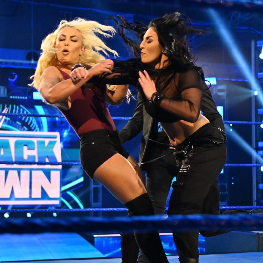 Sonya Deville attacks Mandy Rose