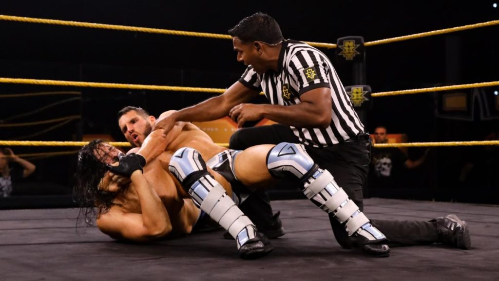 Johnny Gargano with the Gargano Escape on Adrian Alanis