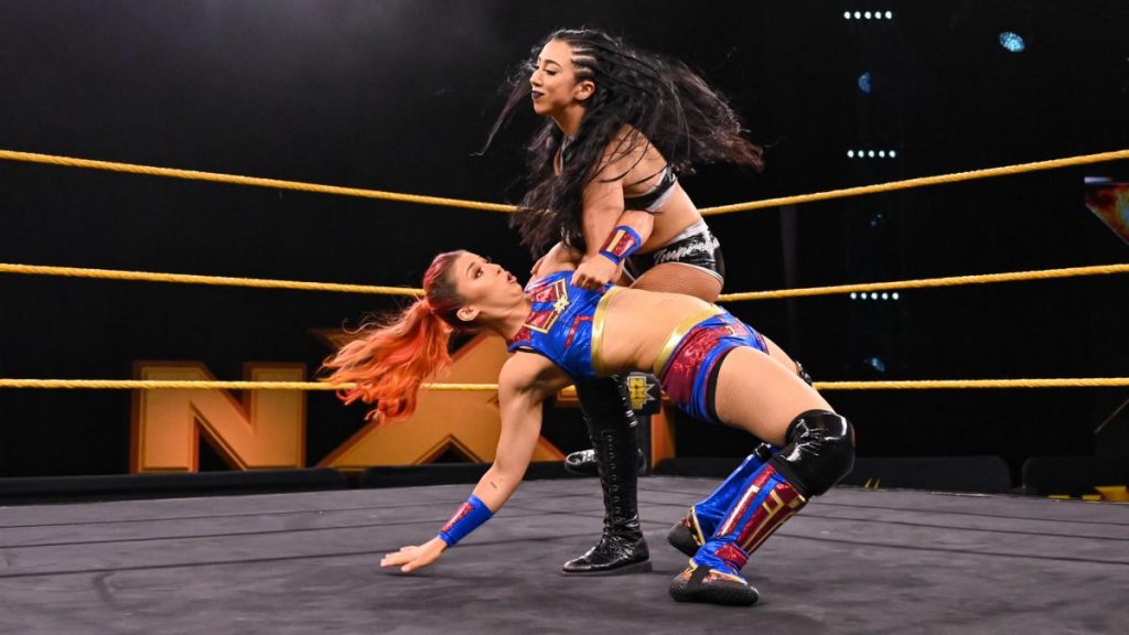 Tegan Nox about to take down Indi Hartwell