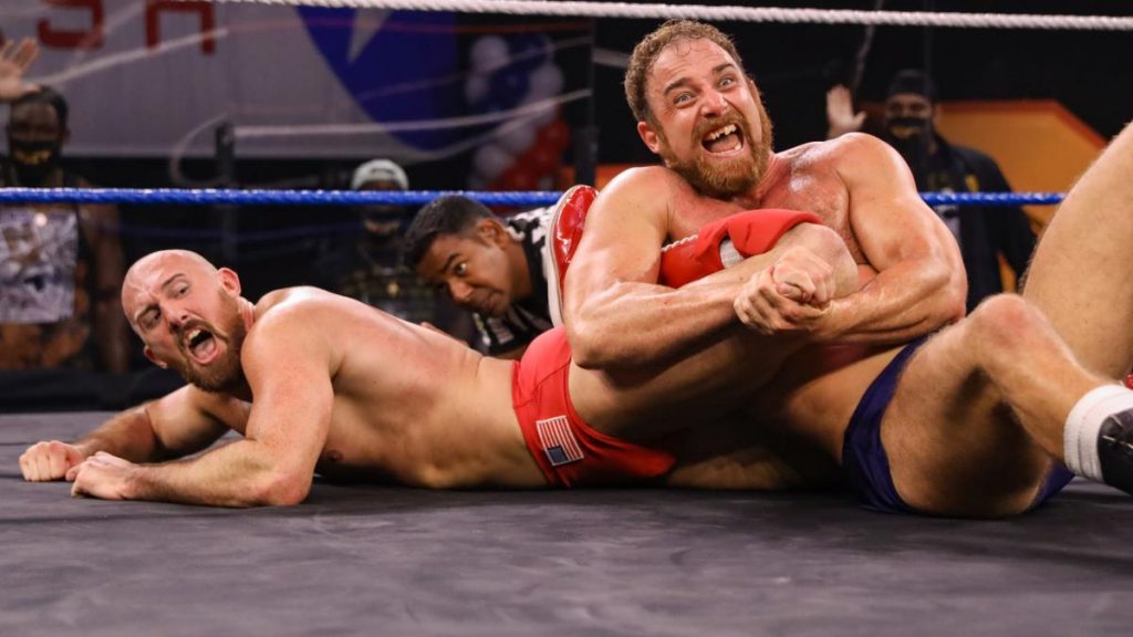 Timothy Thatcher tries to submit Oney Lorcan