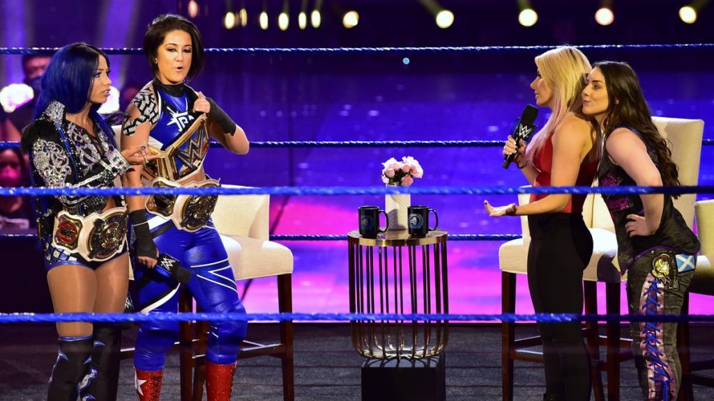 Sasha Banks, Bayley, Alexa Bliss, and Nikki Cross on A Moment of Bliss