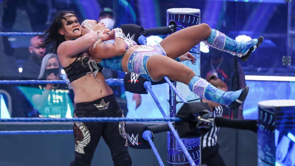 Shayna Baszler and Dana Brooke in the battle royal