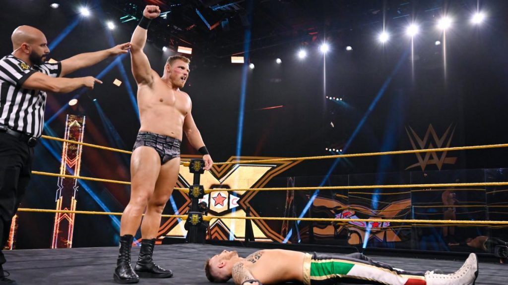 Ridge Holland stands over Antonio de Luca