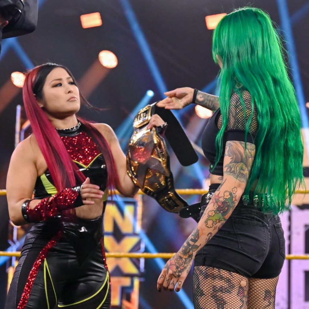 Io Shirai and Shotzi Blackheart