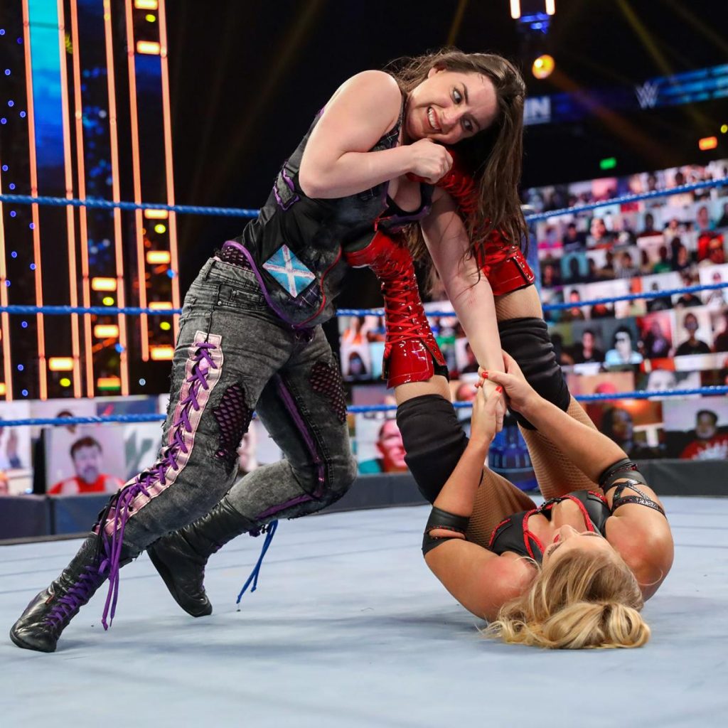 Nikki Cross and Lacey Evans