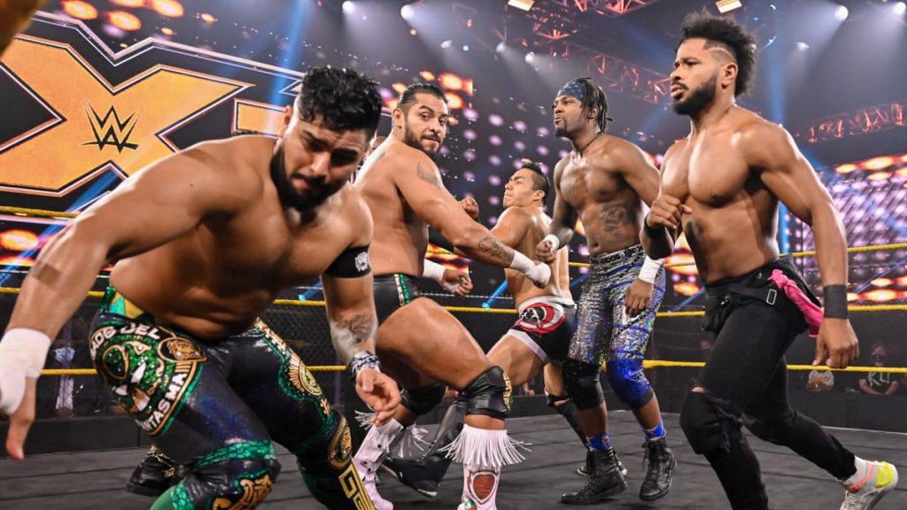 Legado del Fantasma, Ashante 'Thee' Adonis, Jake Atlas, and Isaiah 'Swerve' Scott