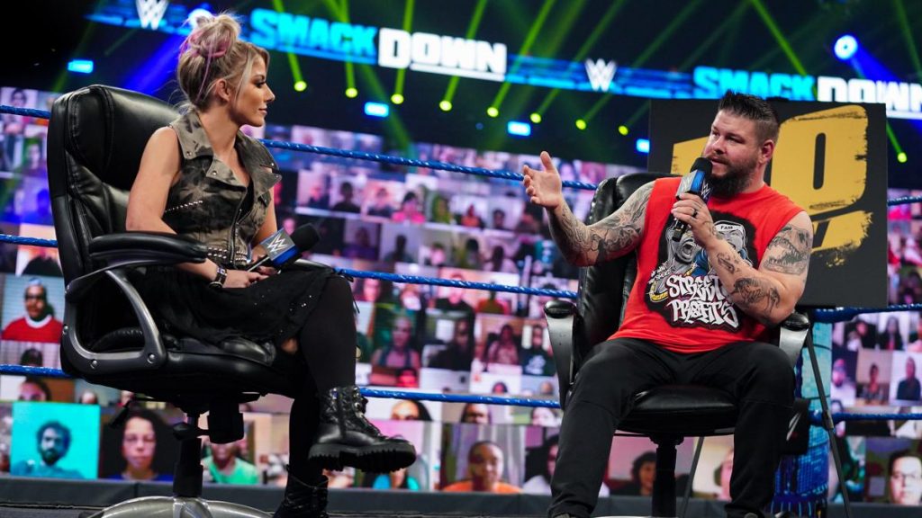 Alexa Bliss on the Kevin Owens Show