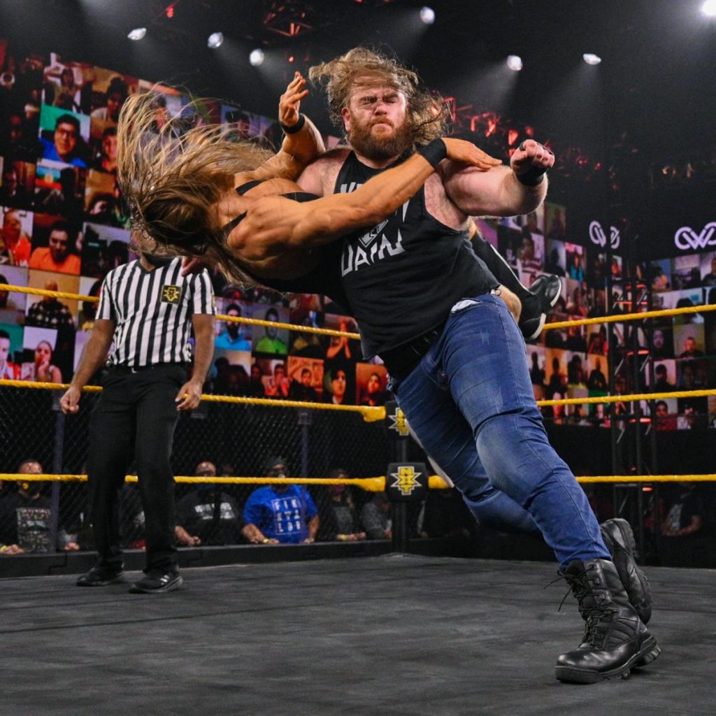 Killian Dain puts down Pete Dunne