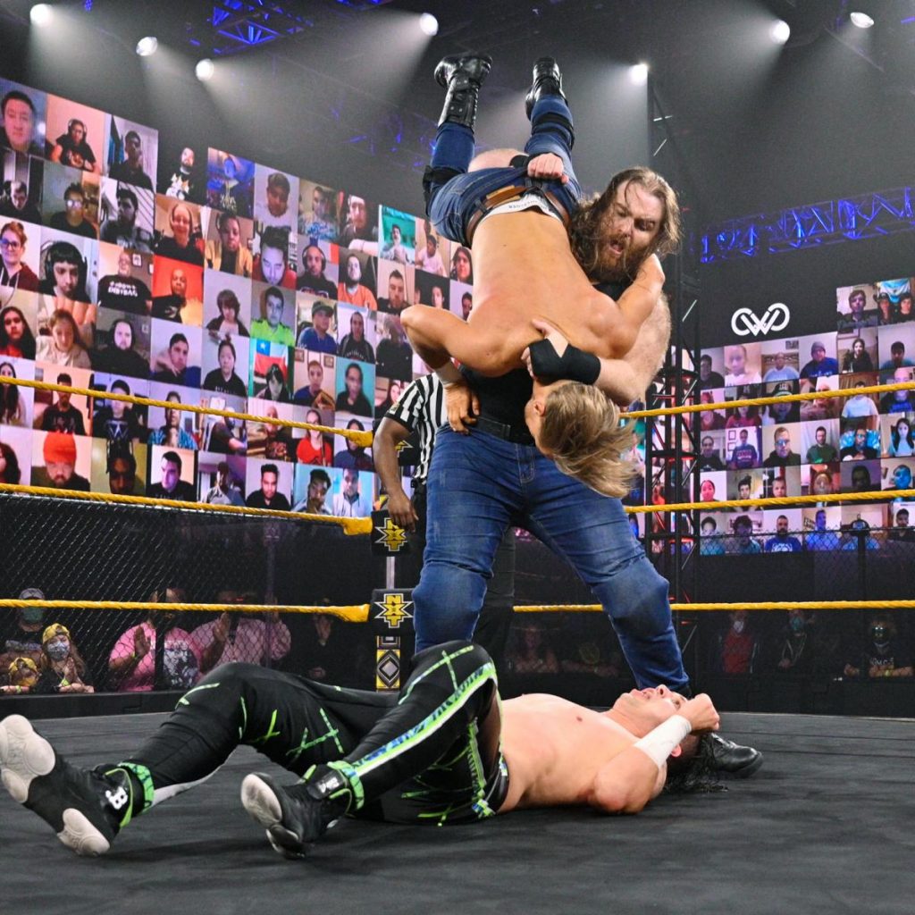 Killian Dain slams Drake Maverick onto Nash Carter