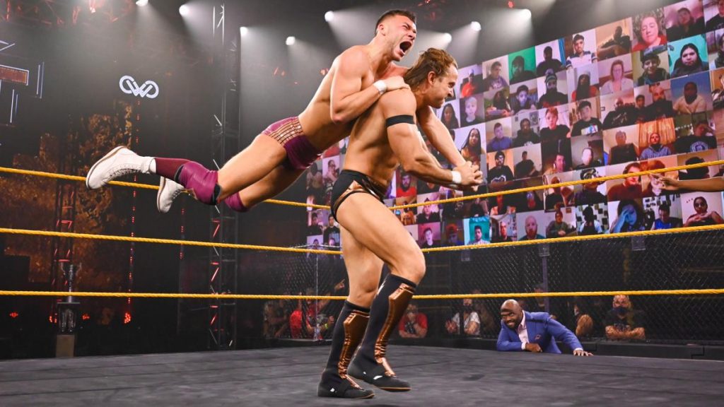 Dante Rios jumps onto Tyler Rust