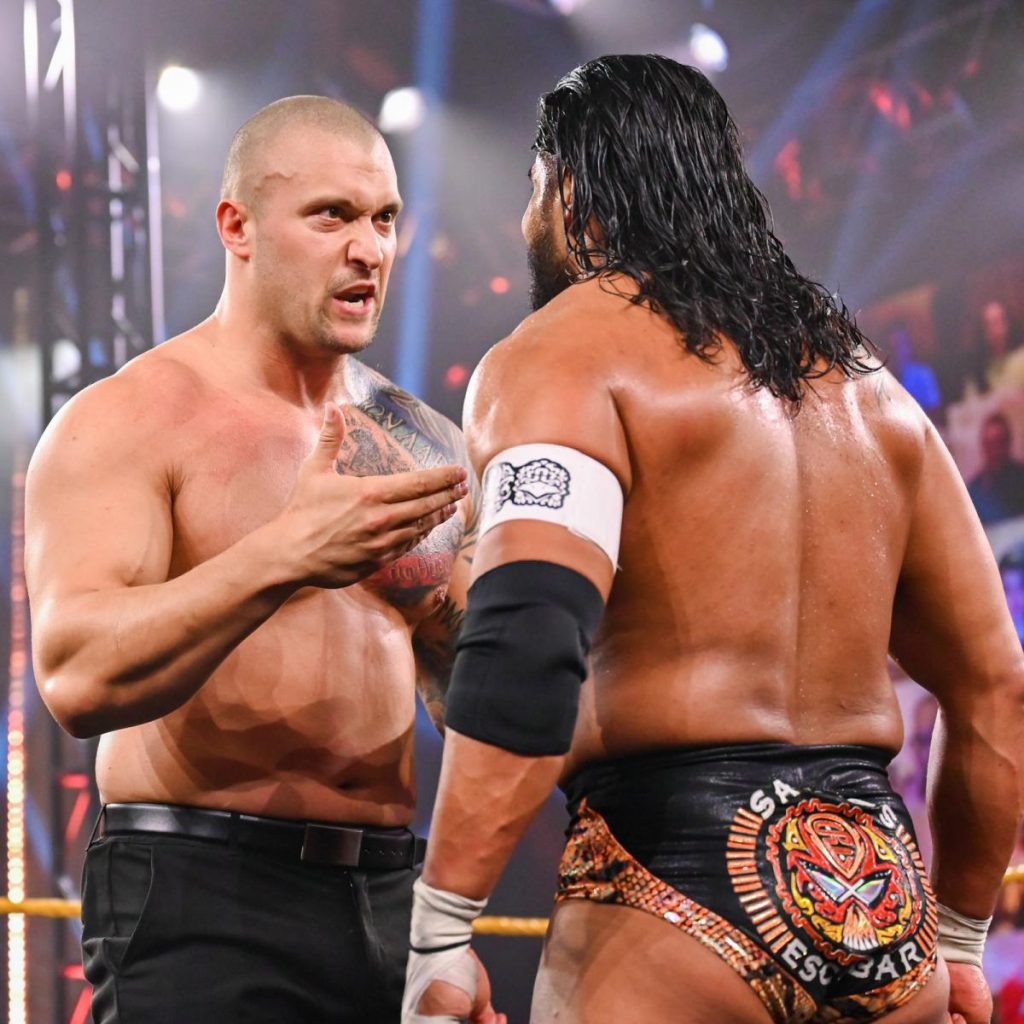 Karrion Kross confronts Santos Escobar