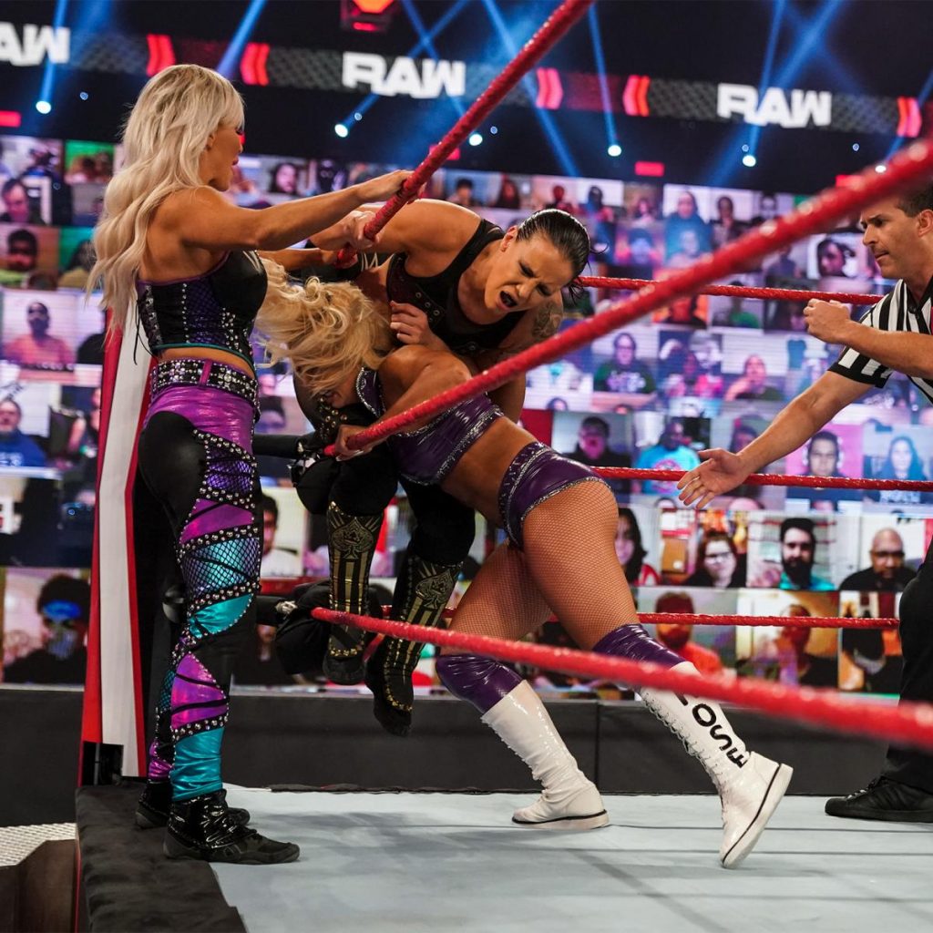 Dana Brooke, Mandy Rose, and Shayna Baszler