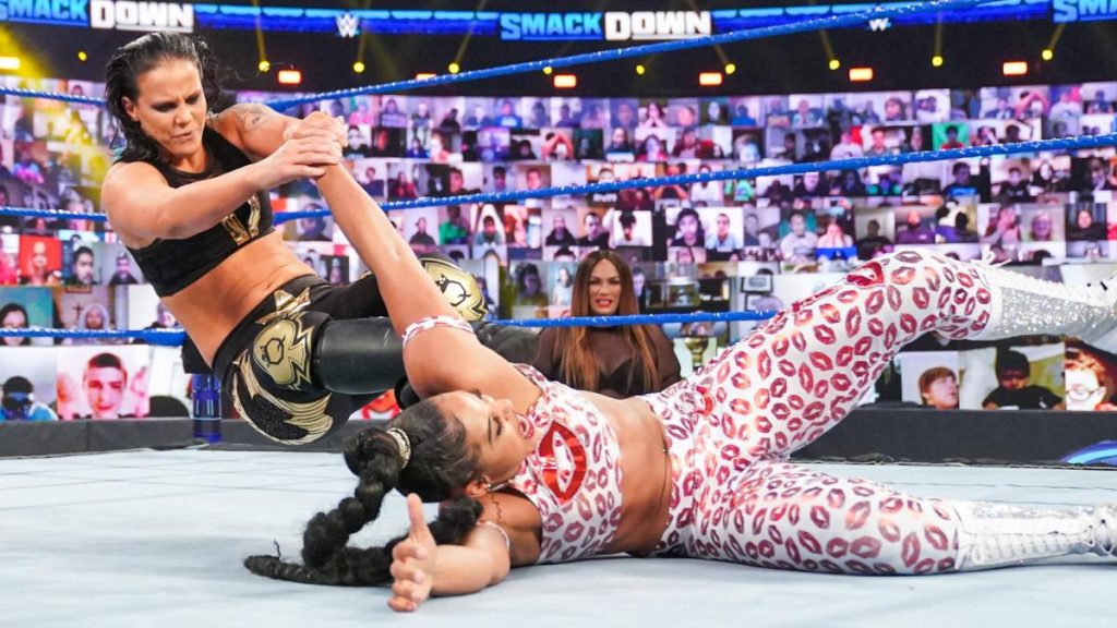 Shayna Baszler Stretches Bianca Belair
