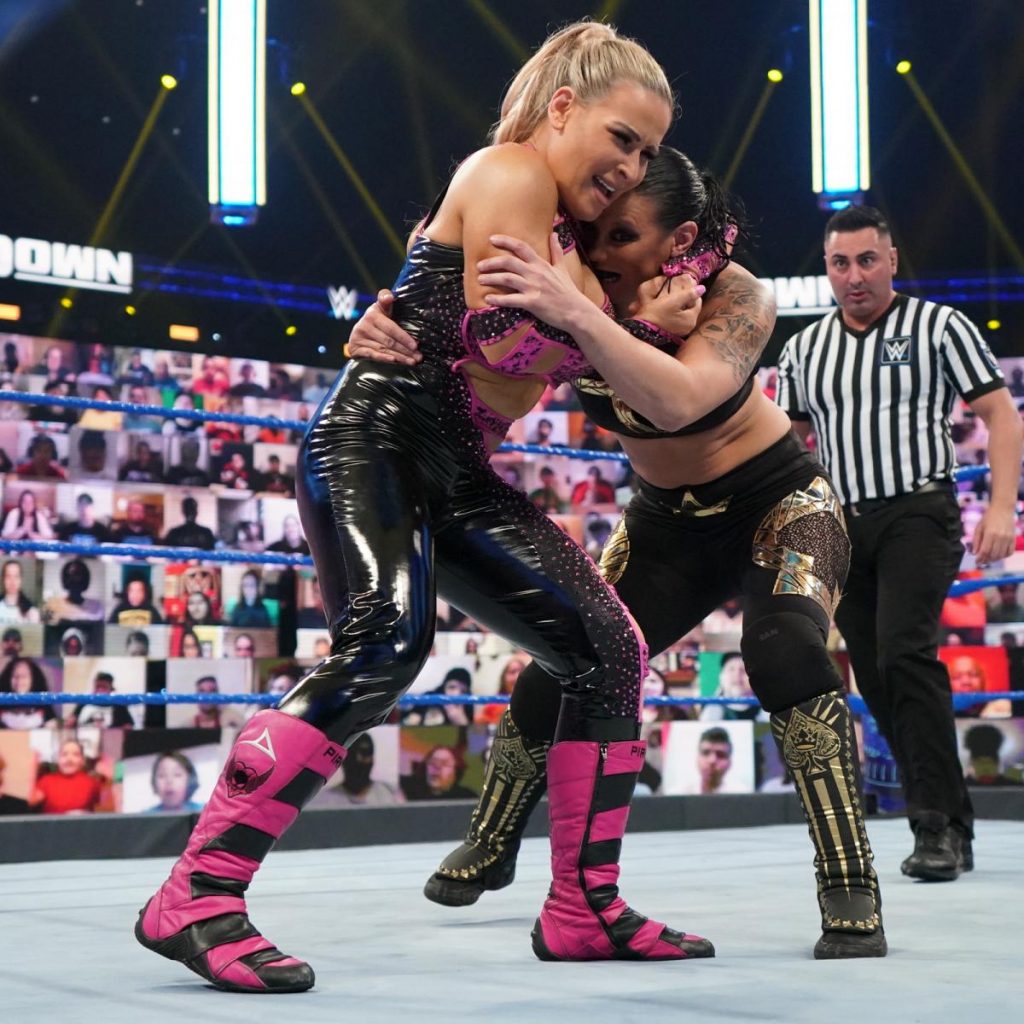 Natalya and Tamina lock up