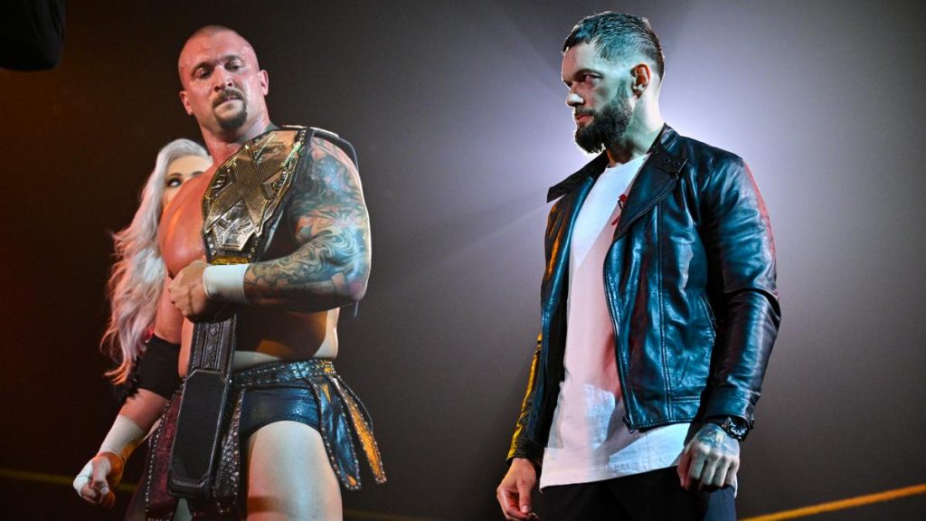 Finn Balor confronts Karrion Kross
