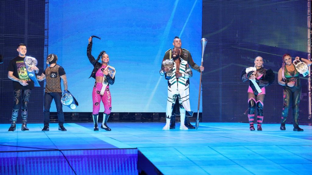 The SmackDown champions.