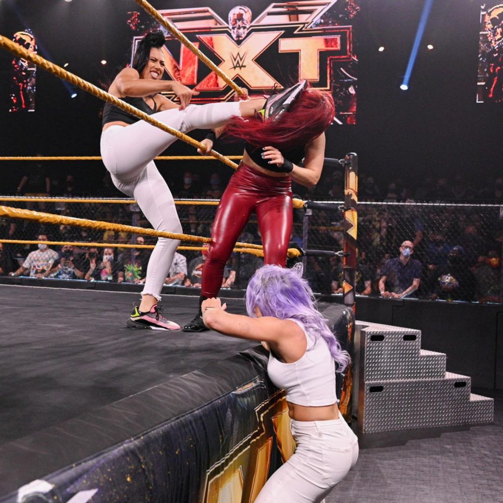 Indi Hartwell and Candice LeRae beat up Io Shirai