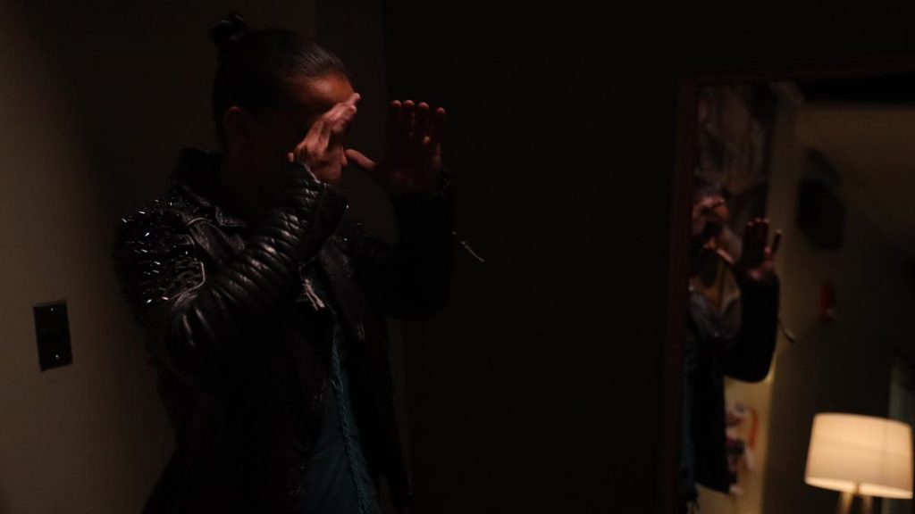 Shayna Baszler sees Lilly in the mirror but not in the room