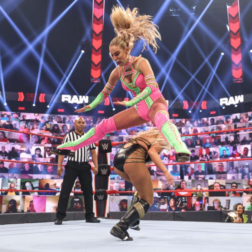 Lana leapfrogs Mandy Rose