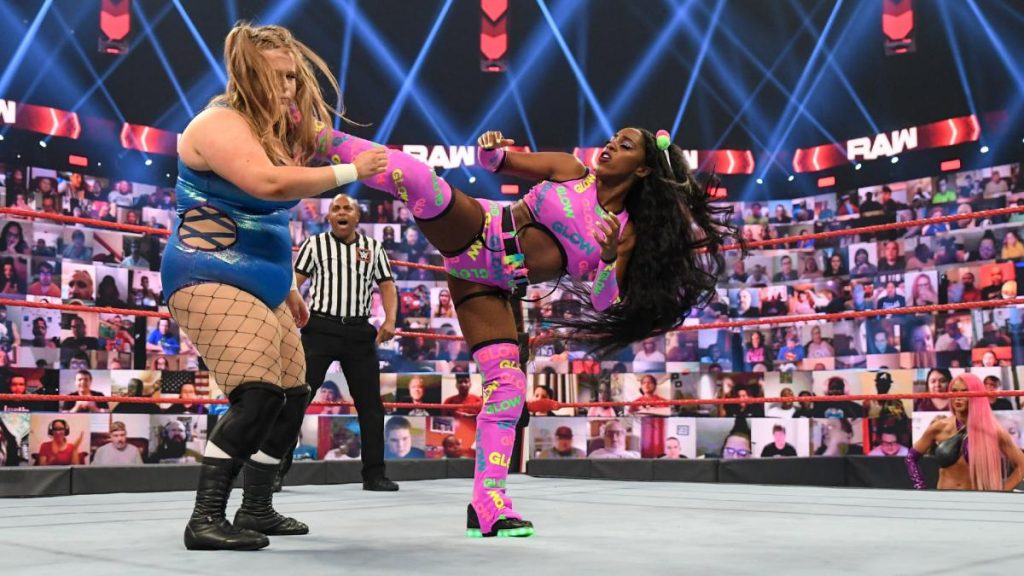 Naomi kicks Piper Niven