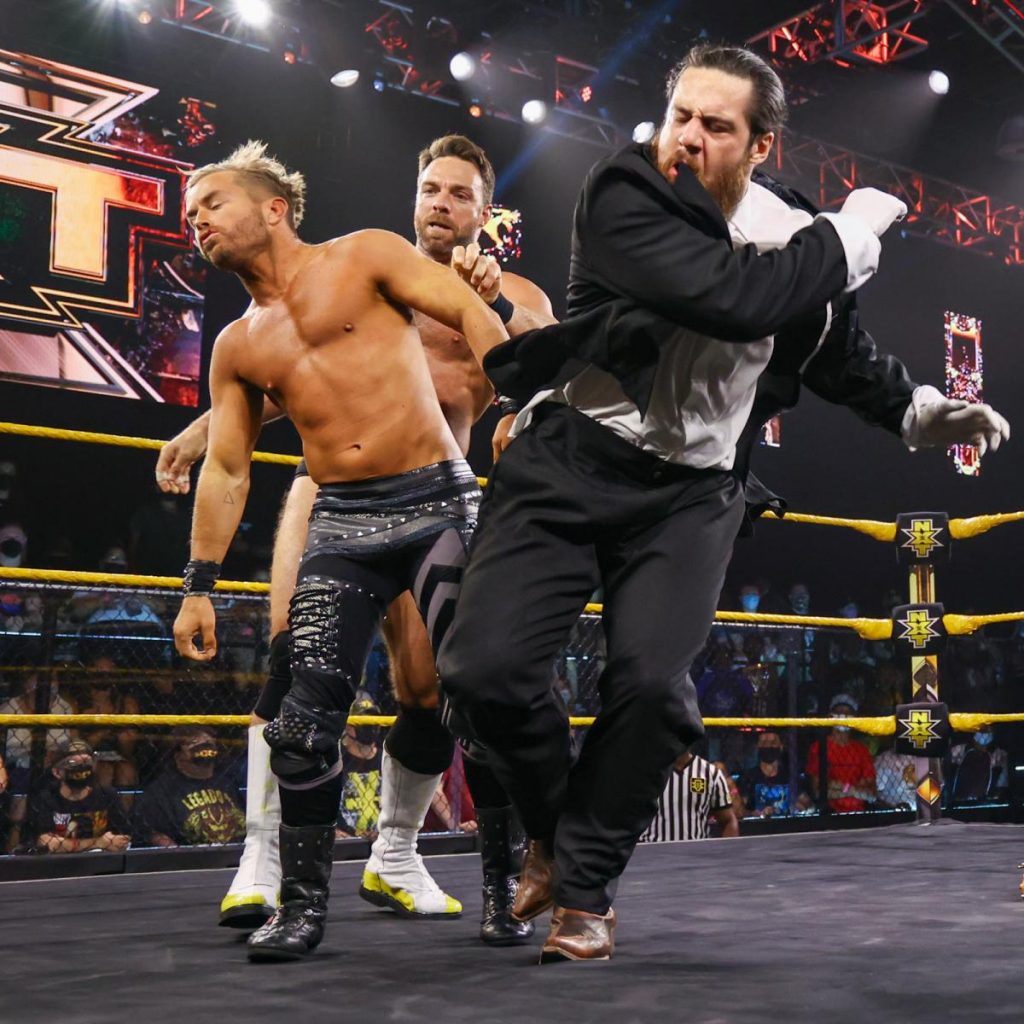 LA Knight forces Cameron Grimes to punch Drake Maverick