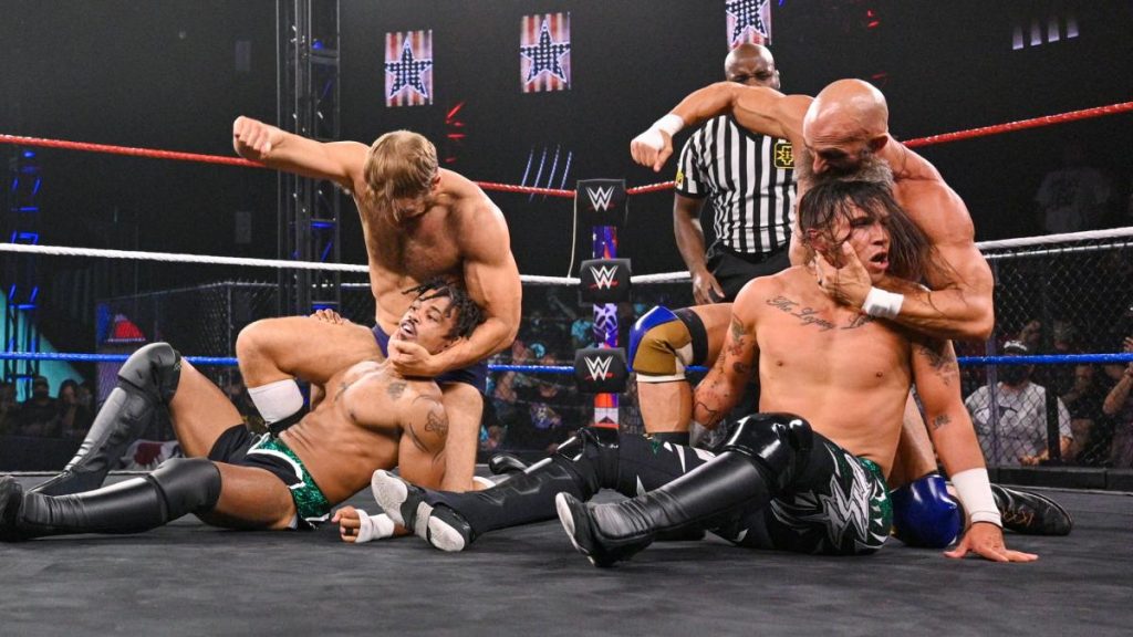 Tommaso Ciampa and Timothy Thatcher beat on MSK