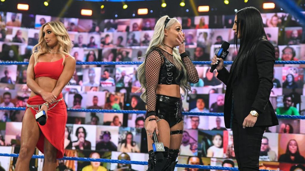 Carmella, Liv Morgan, and Sonya Deville