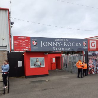 Adventures in Football #18: Whaddon Road (aka The Jonny Rocks Stadium – Cheltenham Town FC) 