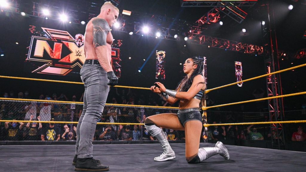 Indi Hartwell proposes to Dexter Lumis