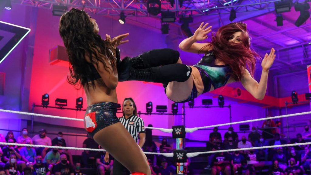 Kay Lee Ray dropkicks Amari Miller