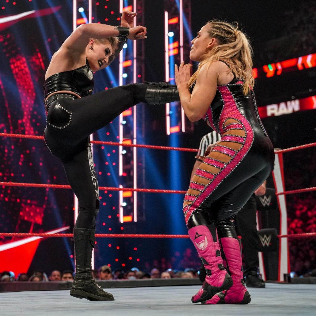 Rhea Ripley kicks Natalya