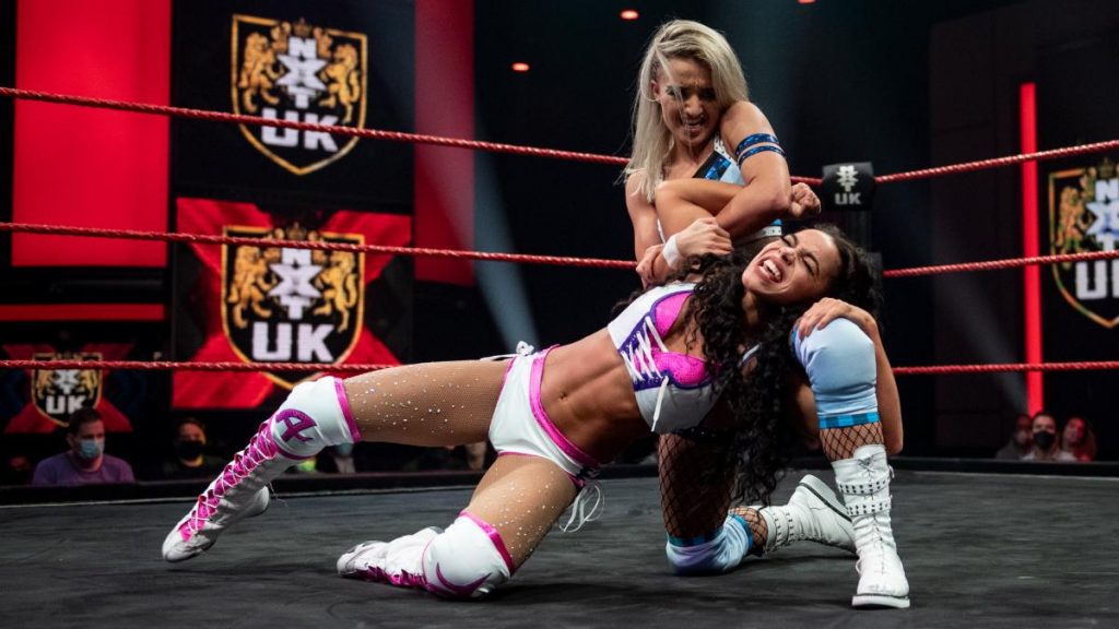 Xia Brookside stretches Aleah James