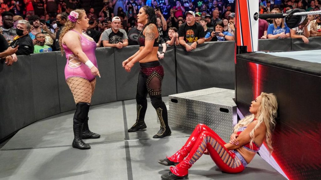 Doudrop tells Shayna Baszler to leave Dana Brooke alone