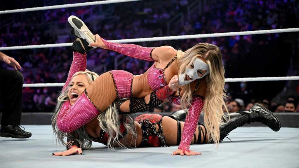 Carmella with the Code of Silence on Liv Morgan