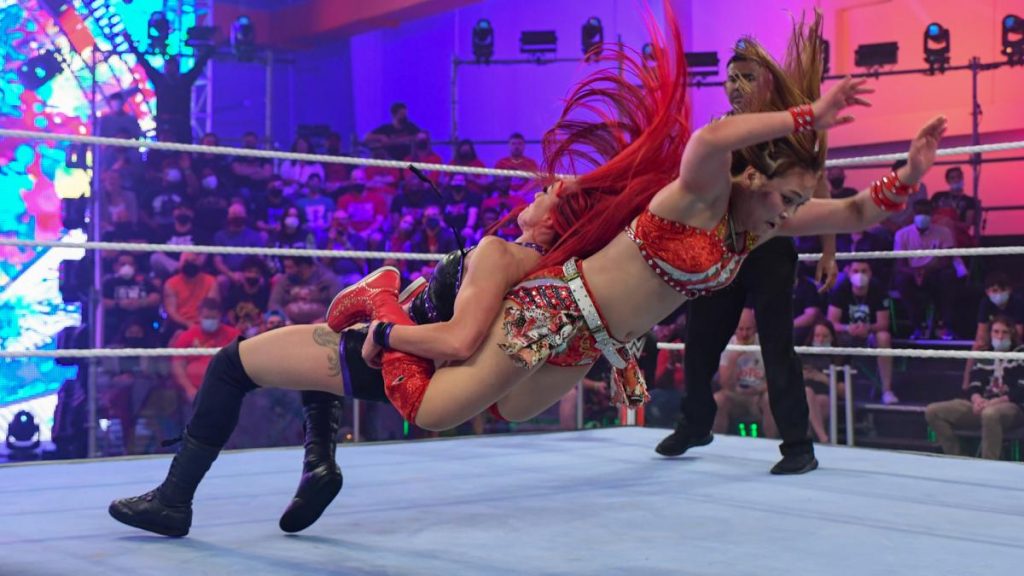 Kay Lee Ray gives Sarray a KLR Bomb